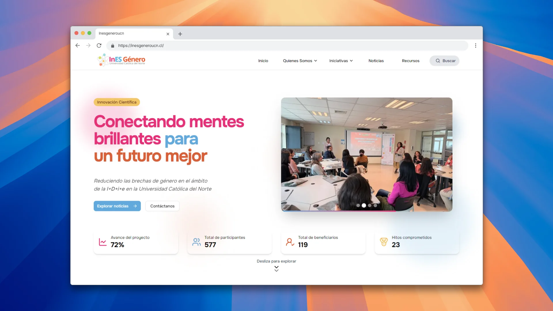 Vista previa de Portal InES Género UCN